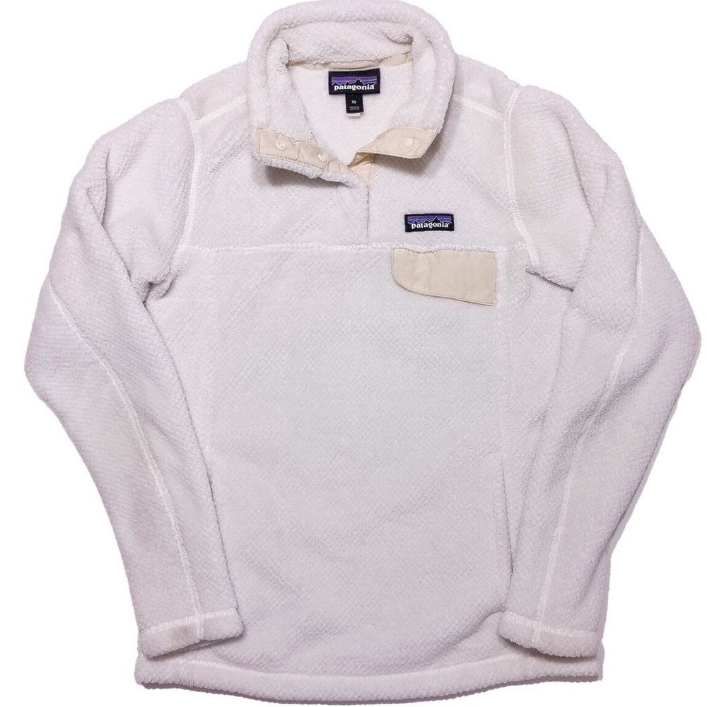 Women’s Patagonia White Fleece Pullover